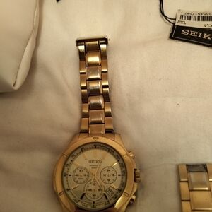 Seiko Gold Chronograph Watch